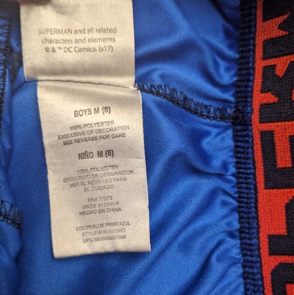 DC Comics Superman Matching Short Set Size Boys M (8) - Picture 6 of 6